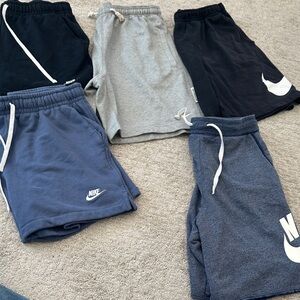 Bundle of 5 Nike Sweat Shorts - Men’s Large